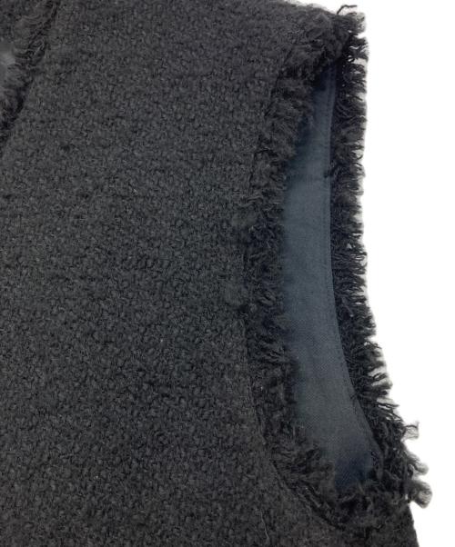 DRESSTERIOR（ドレステリア）DRESSTERIOR (ドレステリア) ツィードジレ ブラック サイズ:36の古着・服飾アイテム