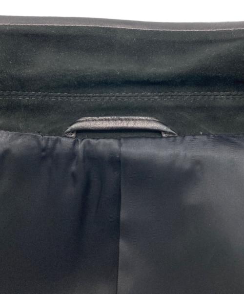 PAUL SMITH（ポールスミス）Paul Smith (ポールスミス) スウェードレザーパイピングテーラードジャケット ブラック サイズ:Ｌの古着・服飾アイテム