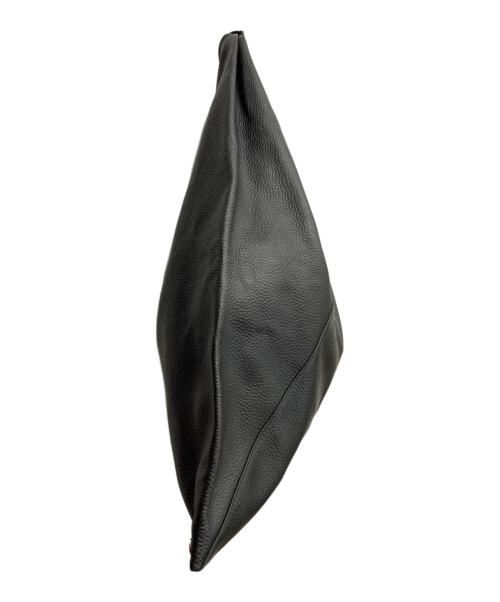 MM6 Maison Margiela（エムエムシックスメゾンマルジェラ）MM6 Maison Margiela (エムエムシックスメゾンマルジェラ) ジャパニーズ レザー トライアングル ミディアムバッグ ブラック サイズ:-の古着・服飾アイテム