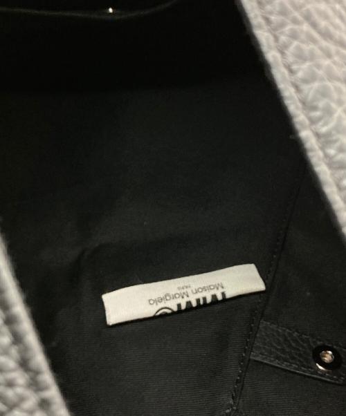 MM6 Maison Margiela（エムエムシックスメゾンマルジェラ）MM6 Maison Margiela (エムエムシックスメゾンマルジェラ) ジャパニーズ レザー トライアングル ミディアムバッグ ブラック サイズ:-の古着・服飾アイテム