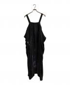 Y'sワイズ）の古着「プリントデザインワンピース」｜ブラック