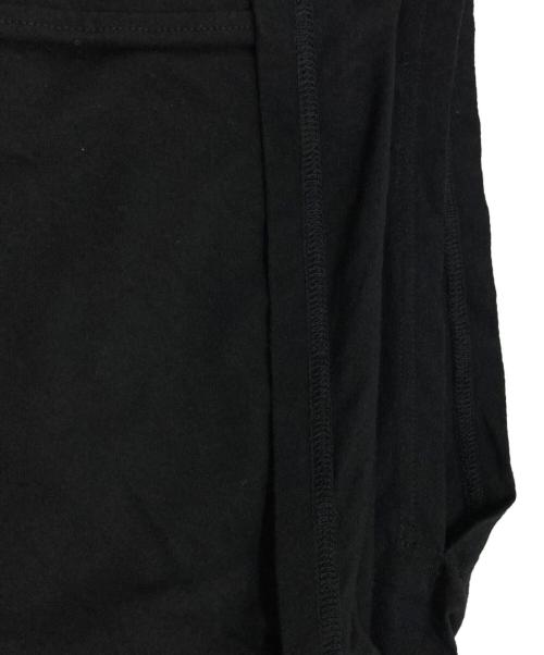 s'yte（サイト）s'yte (サイト) COTTON JERSEY SLIT NECK PONCHO PULLOVER ブラック サイズ:3の古着・服飾アイテム