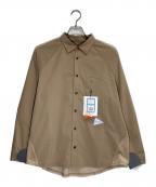 and wanderアンドワンダー）の古着「Fleece base L/S shirt」｜ブラウン