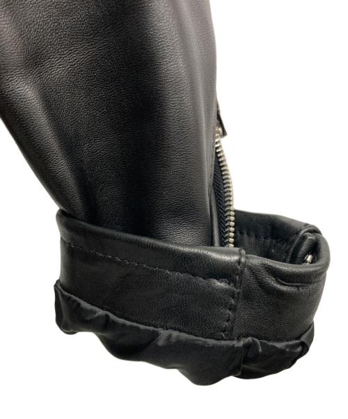 BEAUTY&YOUTH（ビューティーアンドユース）BEAUTY&YOUTH (ビューティーアンドユース) シープ シングルライダースジャケット ブラック サイズ:Sの古着・服飾アイテム