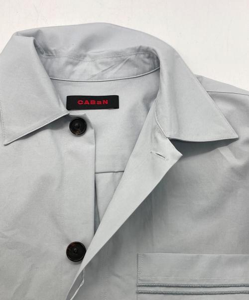 CABAN（キャバン）CABaN (キャバン) コットンウェザー シャツ ブルー サイズ:Lの古着・服飾アイテム