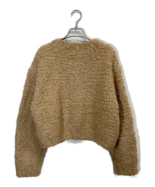CLANE（クラネ）CLANE (クラネ) テディベア ハンド ニット トップス ベージュ サイズ:2の古着・服飾アイテム
