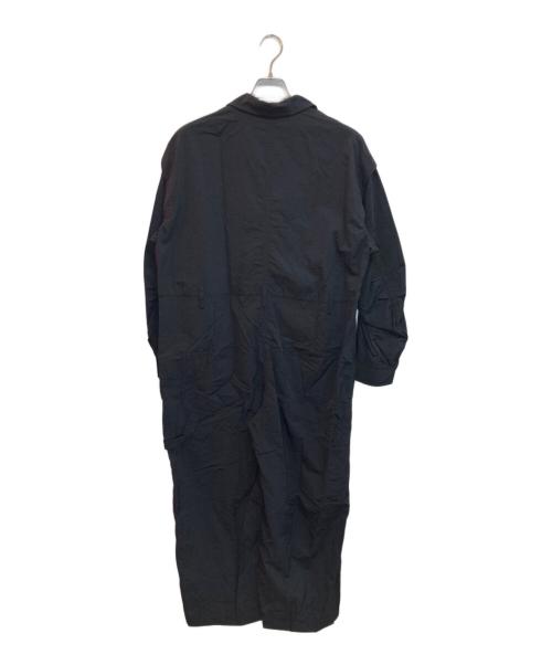 ETRE TOKYO（エトレトウキョウ）ETRE TOKYO (エトレトウキョウ) ベルテッドナイロンジャンプスーツ ブラック サイズ:Sの古着・服飾アイテム