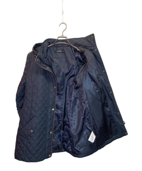 LAUREN RALPH LAUREN（ローレンラルフローレン）LAUREN RALPH LAUREN (ローレンラルフローレン) パイピングキルティングコート ネイビー サイズ:Lの古着・服飾アイテム