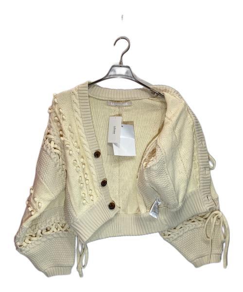LEINWANDE（ラインヴァンド）LEINWANDE (ラインヴァンド) Popcorn Tree Knitted Cardigan アイボリー サイズ:Freeの古着・服飾アイテム
