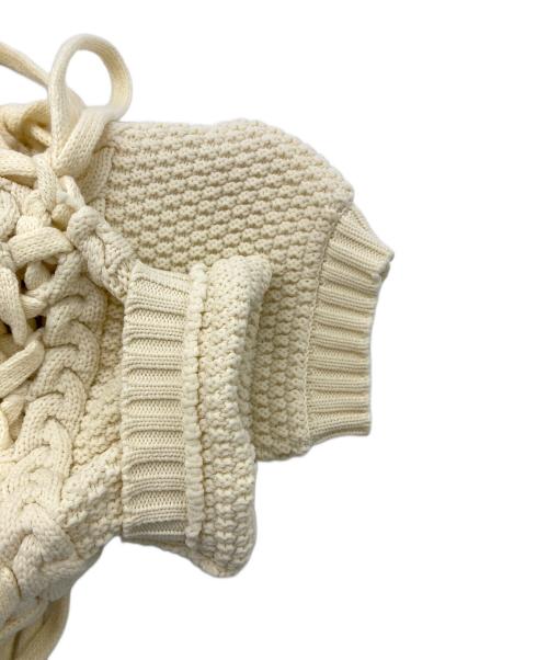 LEINWANDE（ラインヴァンド）LEINWANDE (ラインヴァンド) Popcorn Tree Knitted Cardigan アイボリー サイズ:Freeの古着・服飾アイテム