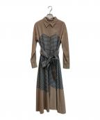 Diagram GRACE CONTINENTALダイアグラム グレースコンチネンタル）の古着「ワンピース」｜ベージュ