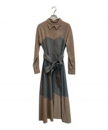 Diagram GRACE CONTINENTAL（ダイアグラム グレースコンチネンタル）の古着「ワンピース」｜ベージュ