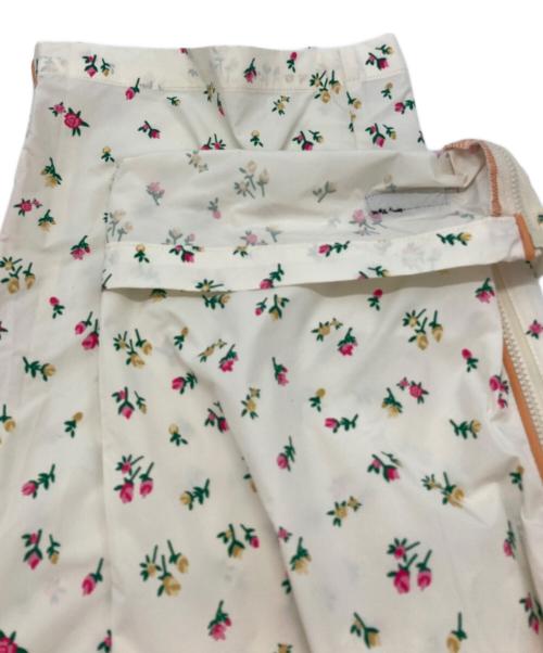 little sunny bite（リトルサニーバイト）Little sunny bite (リトルサニーバイト) フローラルナイロンパンツ ホワイト サイズ:Mの古着・服飾アイテム