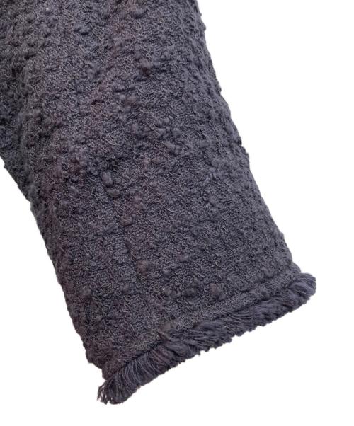 23区（ニジュウサンク）23区 (ニジュウサンク) スラブファンシーツイード ジャケット ネイビー サイズ:38の古着・服飾アイテム