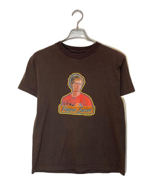 Napoleon Dynamite（ナポレオン・ダイナマイト）Napoleon Dynamite (ナポレオン・ダイナマイト) Flippin sweet Tシャツ ブラウン サイズ:XLの古着・服飾アイテム