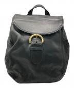 COACHコーチ）の古着「レザーリュック」｜ブラック