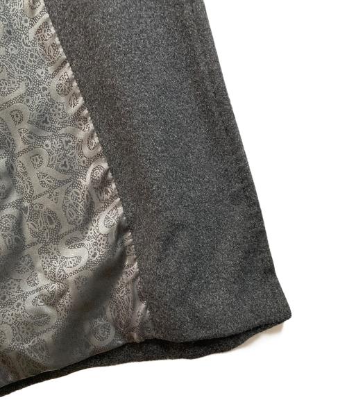 BURBERRY LONDON（バーバリーロンドン）BURBERRY LONDON (バーバリーロンドン) カシミヤウールロングコート グレー サイズ:7の古着・服飾アイテム