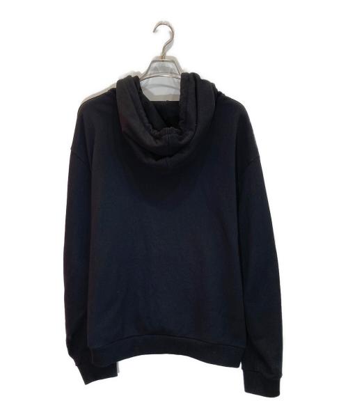 CELINE（セリーヌ）CELINE (セリーヌ) ルーズフーディー コットンフリース ブラック サイズ:XXLの古着・服飾アイテム