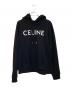CELINE（セリーヌ）の古着「ルーズフーディー コットンフリース」｜ブラック