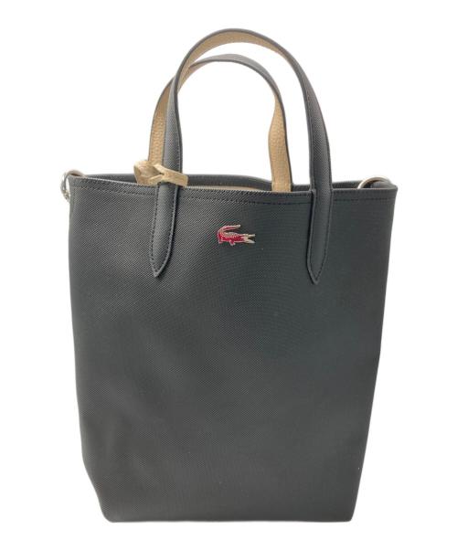 LACOSTE（ラコステ）LACOSTE (ラコステ) ANNAリバーシブル2WAYショルダーバッグ ブラックの古着・服飾アイテム