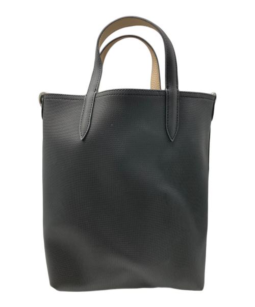 LACOSTE（ラコステ）LACOSTE (ラコステ) ANNAリバーシブル2WAYショルダーバッグ ブラックの古着・服飾アイテム