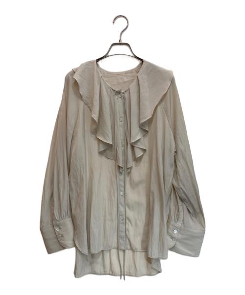 Spick and Span（スピック＆スパン）Spick and Span (スピック＆スパン) シルクライクラッフルフリルブラウス アイボリー サイズ:-の古着・服飾アイテム