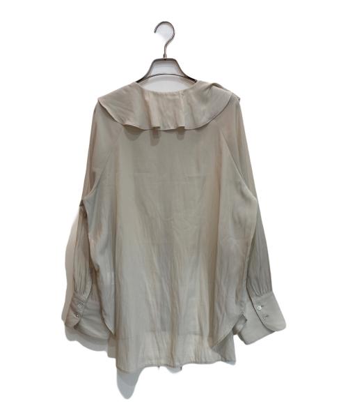 Spick and Span（スピック＆スパン）Spick and Span (スピック＆スパン) シルクライクラッフルフリルブラウス アイボリー サイズ:-の古着・服飾アイテム