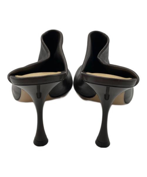 BOTTEGA VENETA（ボッテガベネタ）BOTTEGA VENETA (ボッテガベネタ) ラウンドトゥミュール ブラウン サイズ:37 1/2の古着・服飾アイテム