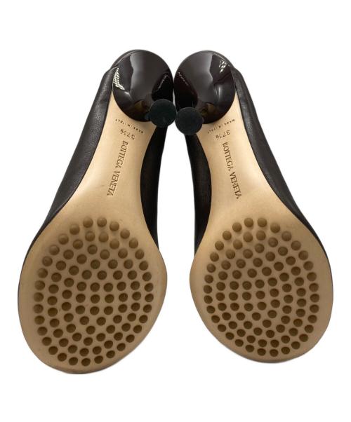 BOTTEGA VENETA（ボッテガベネタ）BOTTEGA VENETA (ボッテガベネタ) ラウンドトゥミュール ブラウン サイズ:37 1/2の古着・服飾アイテム