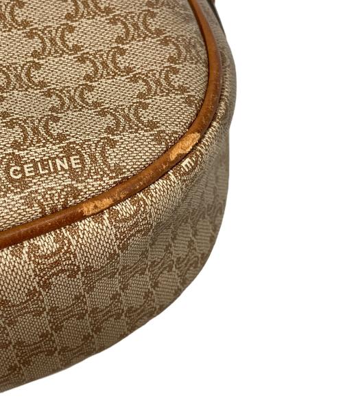 CELINE（セリーヌ）CELINE (セリーヌ) マカダムミニショルダーバッグ ブラウンの古着・服飾アイテム