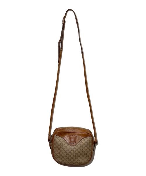 CELINE（セリーヌ）CELINE (セリーヌ) マカダムミニショルダーバッグ ブラウンの古着・服飾アイテム