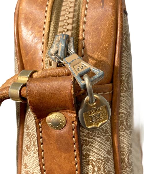 CELINE（セリーヌ）CELINE (セリーヌ) マカダムミニショルダーバッグ ブラウンの古着・服飾アイテム