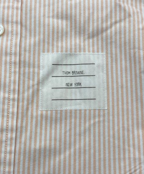 Thom Browne（トムブラウン）Thom Browne (トムブラウン) ストライプオックスフォードシャツ オレンジ サイズ:1の古着・服飾アイテム