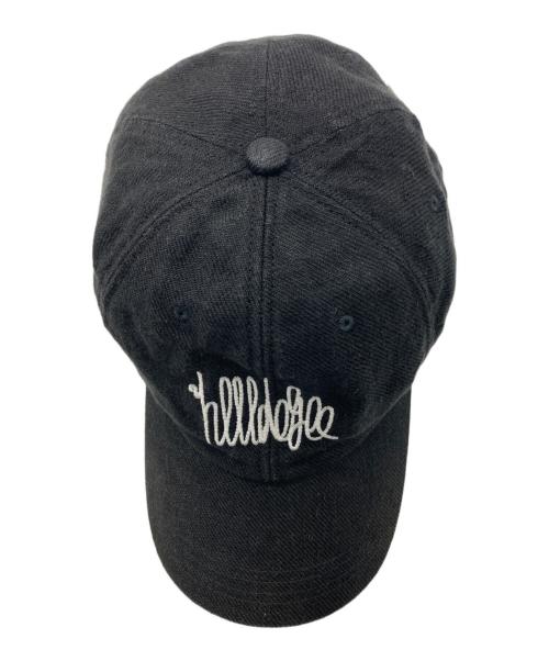THE H.W.DOG&CO.（エイチダブリュードッグアンドコー）THE H.W.DOG&CO. (エイチダブリュードッグアンドコー) SIGN LOGO LOW CAP ブラックの古着・服飾アイテム