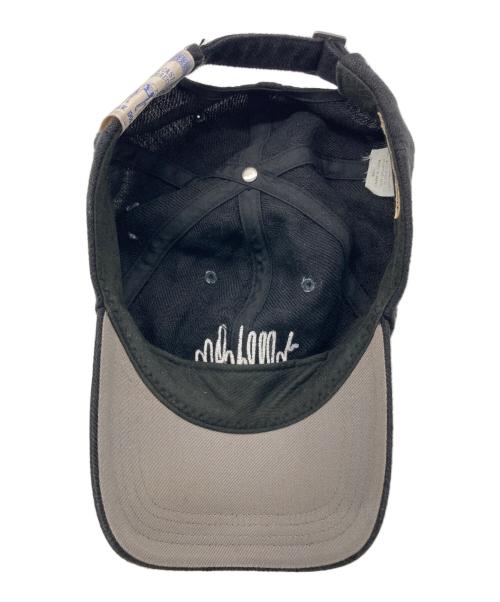THE H.W.DOG&CO.（エイチダブリュードッグアンドコー）THE H.W.DOG&CO. (エイチダブリュードッグアンドコー) SIGN LOGO LOW CAP ブラックの古着・服飾アイテム