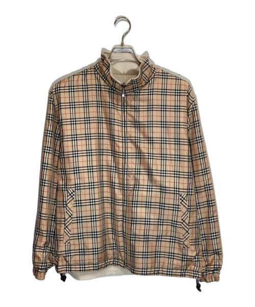 BURBERRY GOLF（バーバリーゴルフ）BURBERRY GOLF (バーバリーゴルフ) リバーシブルノヴァチェックフリースジャケット ベージュ サイズ:SIZE Mの古着・服飾アイテム