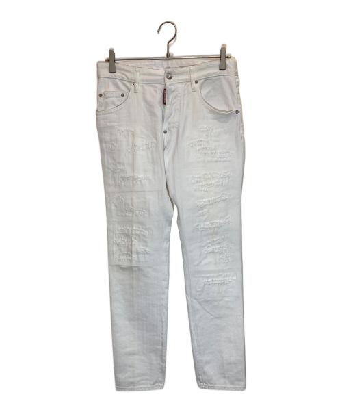 DSQUARED2（ディースクエアード）DSQUARED2 (ディースクエアード) Skater Jean ホワイト サイズ:44の古着・服飾アイテム