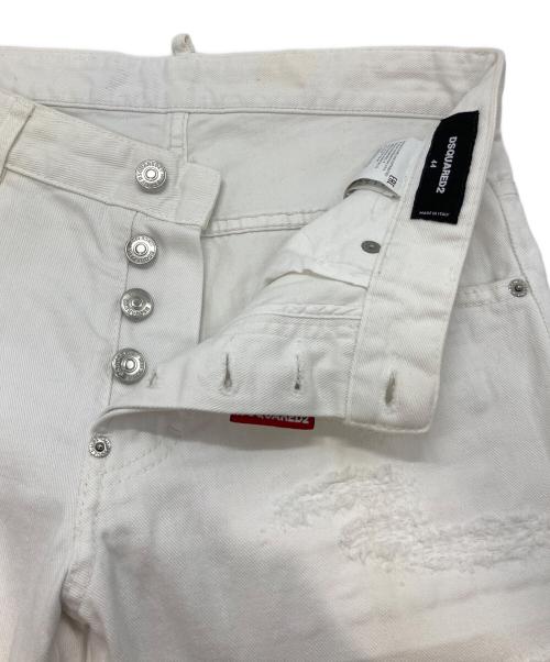 DSQUARED2（ディースクエアード）DSQUARED2 (ディースクエアード) Skater Jean ホワイト サイズ:44の古着・服飾アイテム