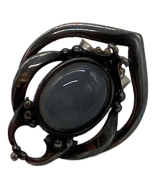 Georg Jensen（ジョージジェンセン）Georg Jensen (ジョージジェンセン) グレイムーンストーンイヤークリップ グレーの古着・服飾アイテム