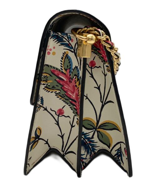 TORY BURCH（トリーバーチ）TORY BURCH (トリーバーチ) フラワープリントショルダーバッグ ホワイトの古着・服飾アイテム