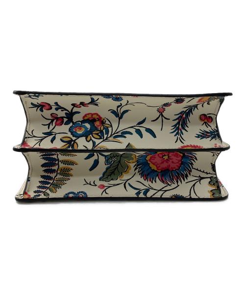 TORY BURCH（トリーバーチ）TORY BURCH (トリーバーチ) フラワープリントショルダーバッグ ホワイトの古着・服飾アイテム