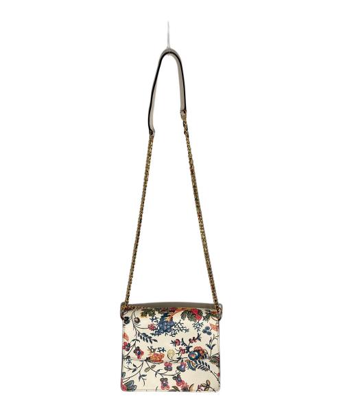 TORY BURCH（トリーバーチ）TORY BURCH (トリーバーチ) フラワープリントショルダーバッグ ホワイトの古着・服飾アイテム