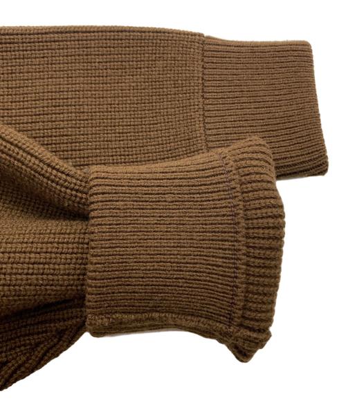 stein（シュタイン）stein (シュタイン) OVERSIZED DRIVERS KNIT ZIP JACKET ブラウン サイズ:Sの古着・服飾アイテム