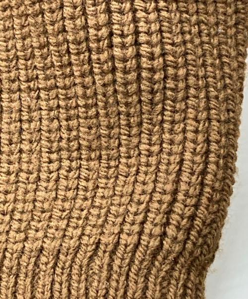 stein（シュタイン）stein (シュタイン) OVERSIZED DRIVERS KNIT ZIP JACKET ブラウン サイズ:Sの古着・服飾アイテム