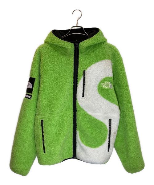 THE NORTH FACE（ザ ノース フェイス）THE NORTH FACE (ザ ノース フェイス) SUPREME (シュプリーム) S Logo Hooded Fleece Jacket グリーン サイズ:Ⅿの古着・服飾アイテム