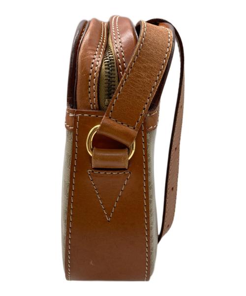 CELINE（セリーヌ）CELINE (セリーヌ) マカダムショルダーバッグ ブラウンの古着・服飾アイテム