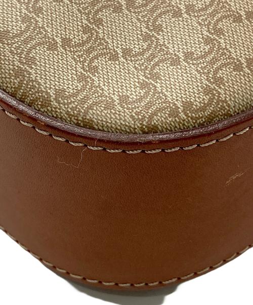 CELINE（セリーヌ）CELINE (セリーヌ) マカダムショルダーバッグ ブラウンの古着・服飾アイテム