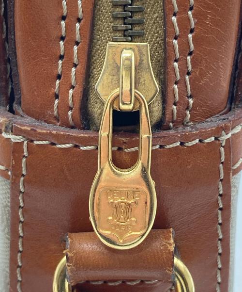 CELINE（セリーヌ）CELINE (セリーヌ) マカダムショルダーバッグ ブラウンの古着・服飾アイテム