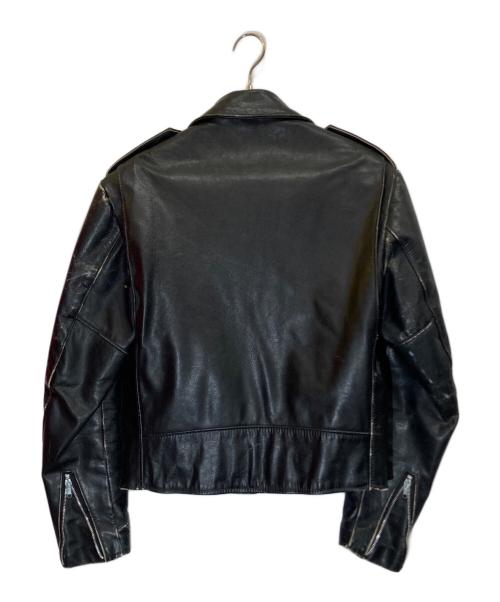 Schott（ショット）Schott (ショット) ダブルライダースレザージャケット ブラック サイズ:40の古着・服飾アイテム