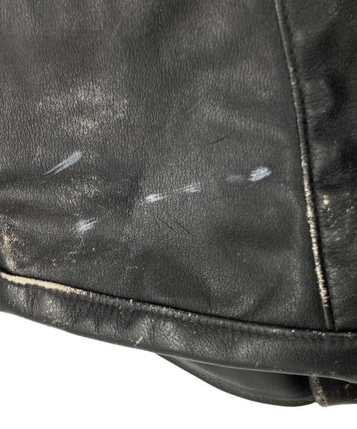 Schott（ショット）Schott (ショット) ダブルライダースレザージャケット ブラック サイズ:40の古着・服飾アイテム